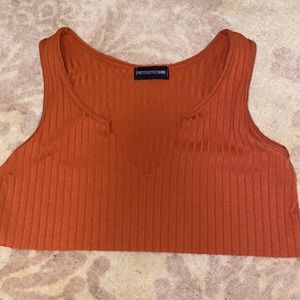 Crop top. Orange